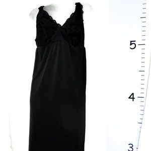 Nottibianche Black Lace Lingerie Full Slip Small‎